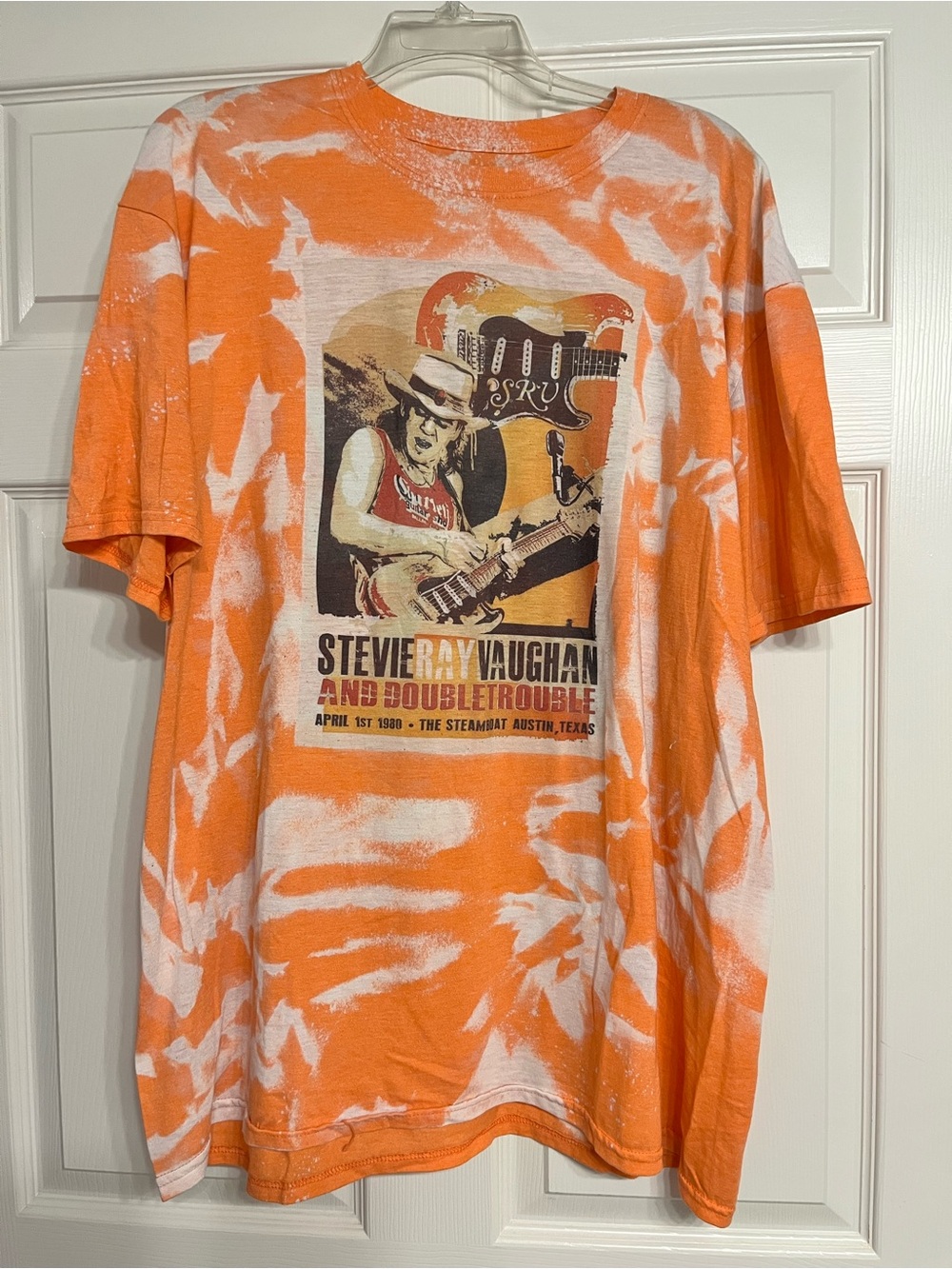 Stevie Ray Vaughan Graphic Tie-Dye Orange Short-Sleeve Tee